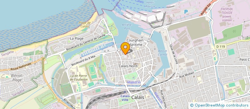 localisation de l'entreprise ROMAIN  CALAIS