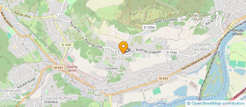 localisation de l'entreprise ROMAIN  SCY-CHAZELLES