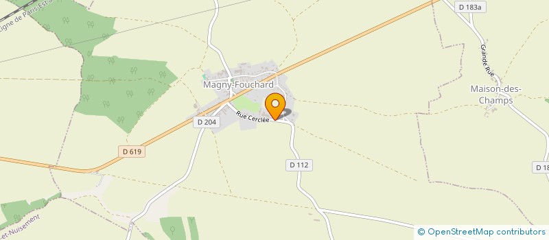 localisation de l'entreprise ROMAIN  MAGNY-FOUCHARD