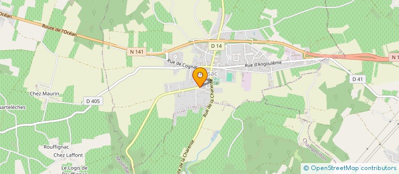 localisation de l'entreprise ROMAIN  HIERSAC