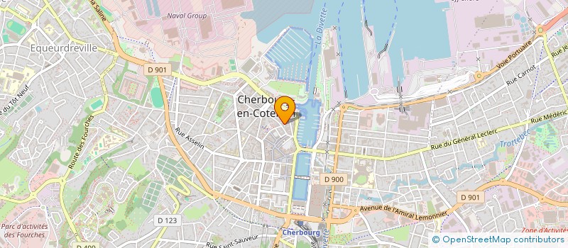 localisation de l'entreprise ROMAIN à CHERBOURG-EN-COTENTIN