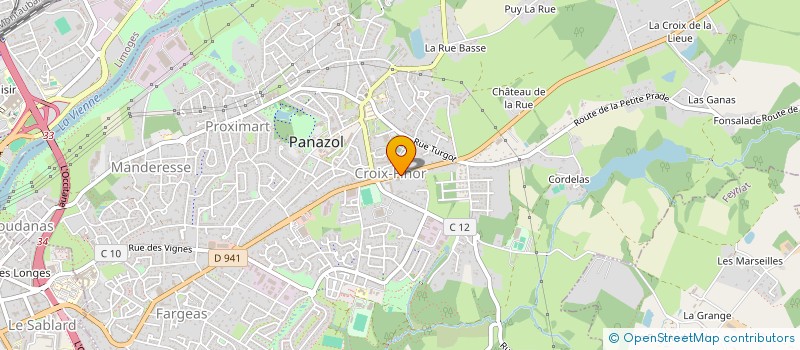 localisation de l'entreprise ROMAIN à PANAZOL