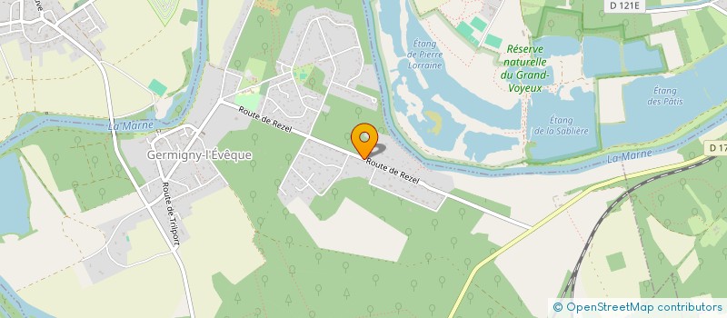 localisation de l'entreprise ROMAIN ARBRE ET JARDIN  GERMIGNY-L'EVEQUE