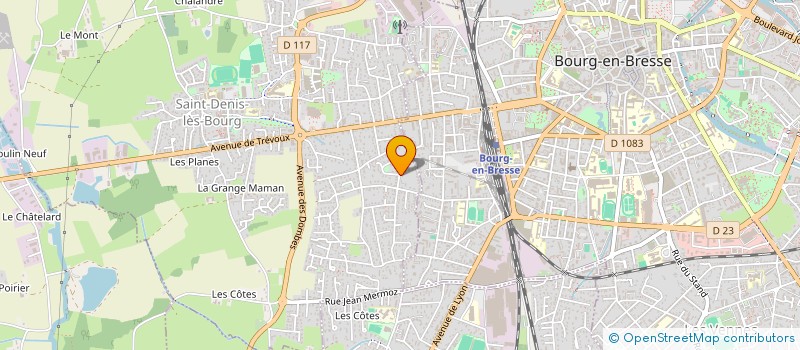 localisation de l'entreprise ROMAIN BALLET ELAGAGE TAILLE ET ENTRETIEN à SAINT-DENIS-LES-BOURG
