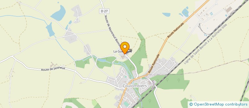 localisation de l'entreprise ROMAIN BOUCQ PARCS ET JARDINS ENTRETIEN  COULOMBIERS