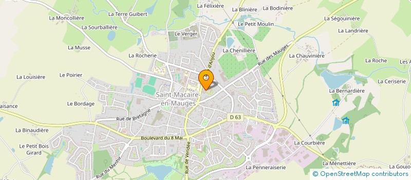 localisation de l'entreprise ROMAIN BREBION COUVERTURE à SEVREMOINE