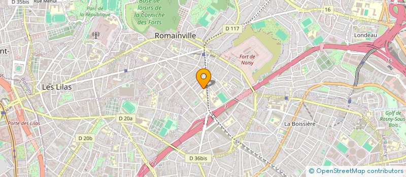 localisation de l'entreprise ROMAIN CHAPATTE à ROMAINVILLE