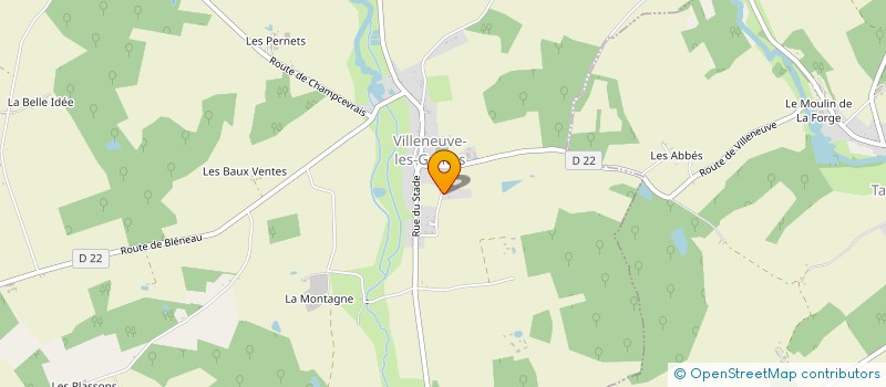 localisation de l'entreprise ROMAIN DABON MECANIQUE AGRICOLE  VILLENEUVE-LES-GENETS