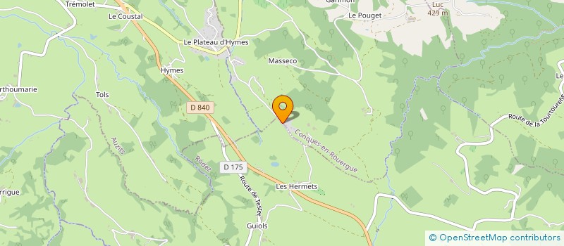 localisation de l'entreprise ROMAIN DELANOE DEVELOPPEMENT WEB  CONQUES-EN-ROUERGUE