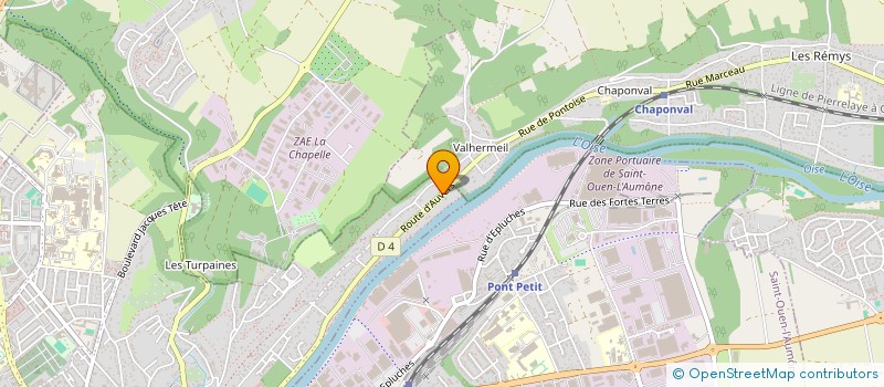 localisation de l'entreprise ROMAIN DES BOIS  PONTOISE