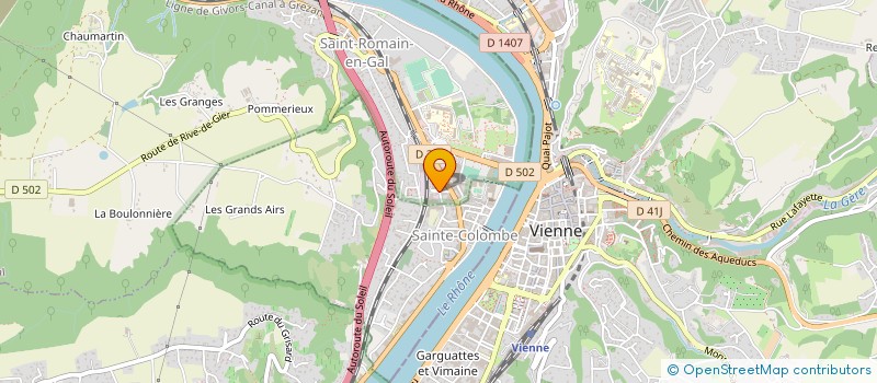 localisation de l'entreprise ROMAIN EN GAL DISTRIBUTION  SAINT-ROMAIN-EN-GAL