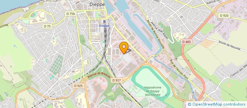 localisation de l'entreprise ROMAIN GLASFILM à DIEPPE