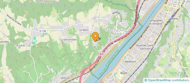 localisation de l'entreprise ROMAIN GUILLERMARD CONCEPT  SAINT-CYR-SUR-LE-RHONE