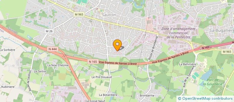 localisation de l'entreprise ROMAIN IMMOBILIER CONSEILS à SAUTRON