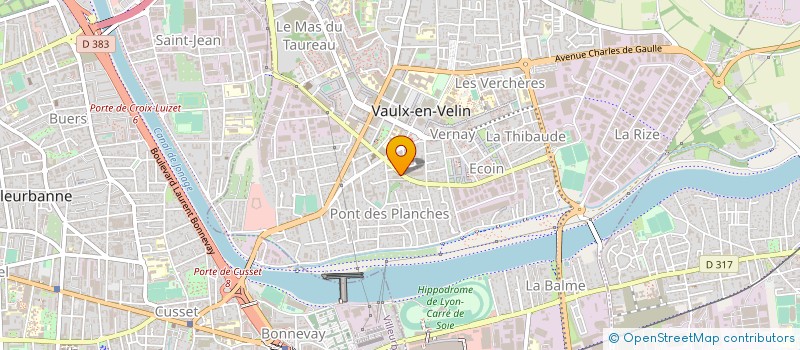 localisation de l'entreprise ROMAIN ISOLATION à VAULX-EN-VELIN