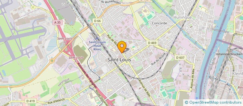 localisation de l'entreprise ROMAIN JOSEPH STEHLE  SAINT-LOUIS