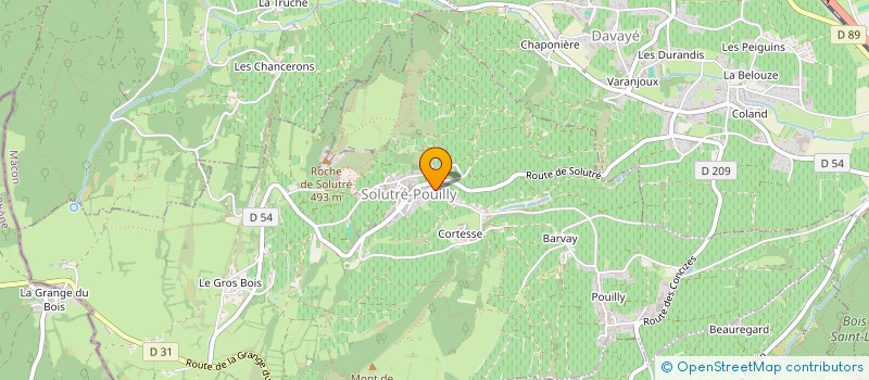 localisation de l'entreprise ROMAIN LAPIERRE  SOLUTRE-POUILLY