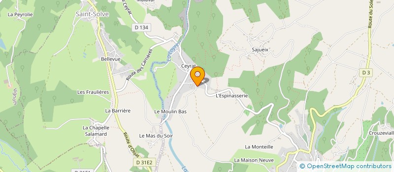 localisation de l'entreprise ROMAIN LE PAYSAGISTE  VOUTEZAC