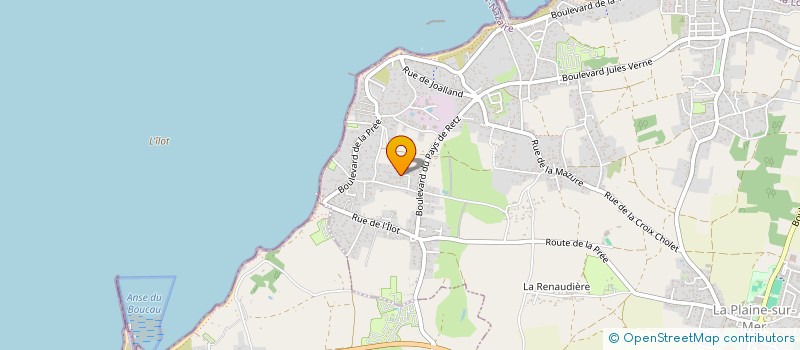 localisation de l'entreprise ROMAIN MELLERIN à LA PLAINE-SUR-MER