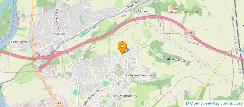 localisation de l'entreprise ROMAIN MEYER TRANSPORTS  GENAY