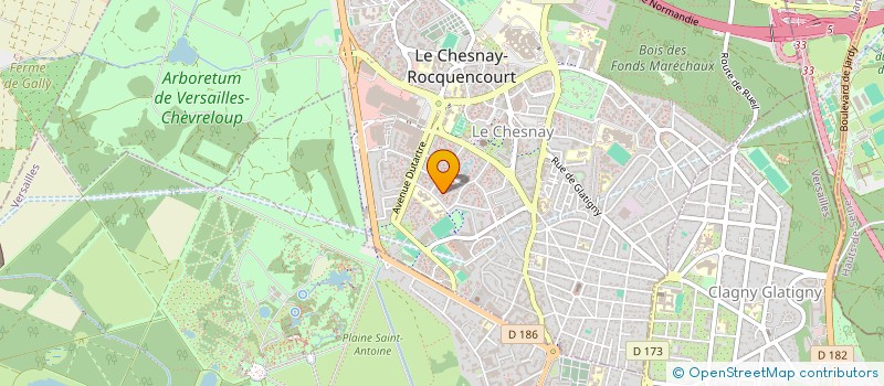 localisation de l'entreprise ROMAIN MUGNIER HOLDING  LE CHESNAY-ROCQUENCOURT