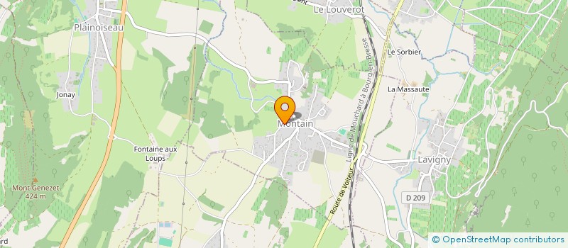 localisation de l'entreprise ROMAIN NICOLAS CONSTRUCTION BOIS  MONTAIN