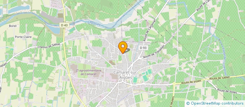 localisation de l'entreprise ROMAIN OCCASIONS  CAMARET-SUR-AIGUES