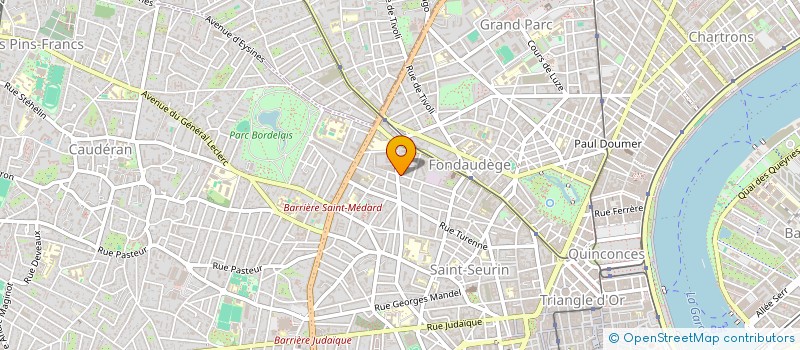 localisation de l'entreprise ROMAIN PERDRIX ARCHITECTE  BORDEAUX