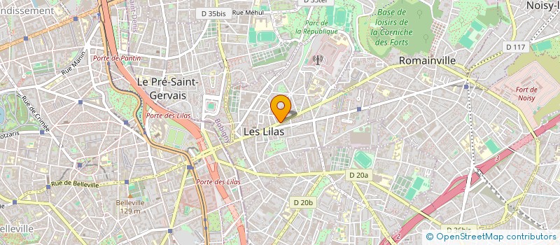 localisation de l'entreprise ROMAIN RENOV à LES LILAS