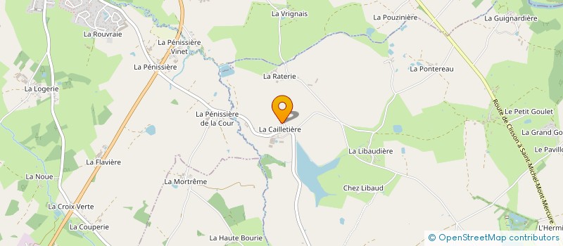localisation de l'entreprise ROMAIN RICHARD ARTISAN MENUISIER à LA BRUFFIERE