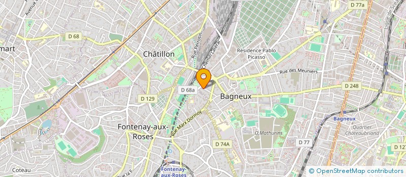 localisation de l'entreprise ROMAIN RICHARD & ASSOCIES à BAGNEUX