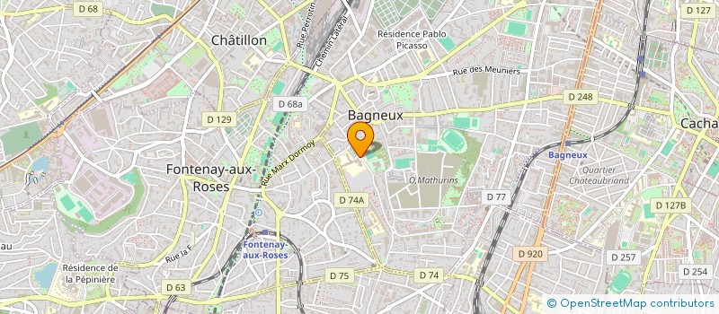 localisation de l'entreprise ROMAIN ROLLAND A L'AFFICHE à BAGNEUX