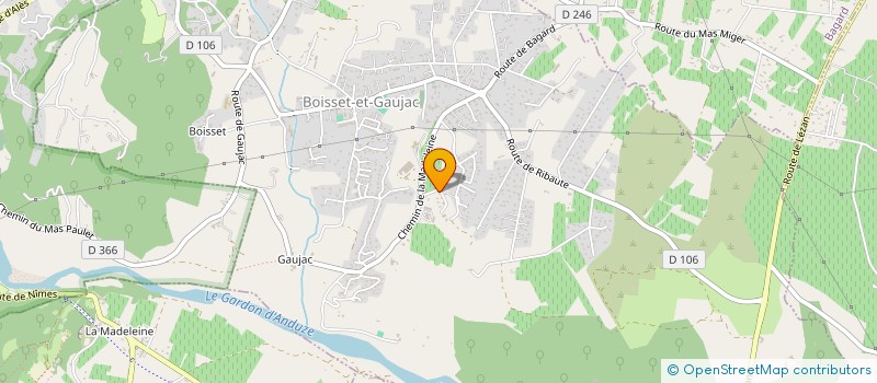 localisation de l'entreprise ROMAIN SANCHEZ  BOISSET-ET-GAUJAC