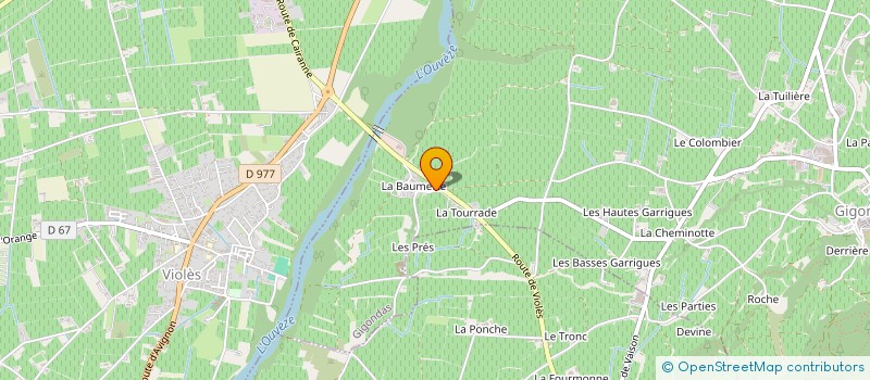 localisation de l'entreprise ROMAIN SAUREL à GIGONDAS
