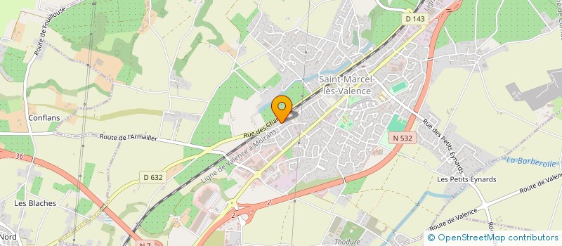 localisation de l'entreprise ROMAIN SEKO  SAINT-MARCEL-LES-VALENCE