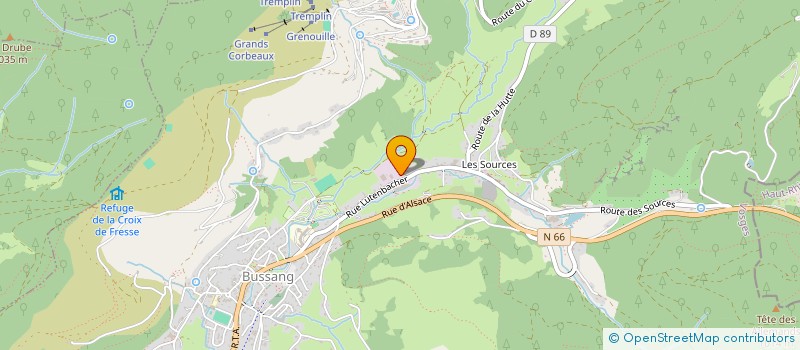 localisation de l'entreprise ROMAIN TRANSPORTS BOIS  BUSSANG