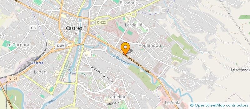 localisation de l'entreprise ROMAIN VIEGAS à CASTRES