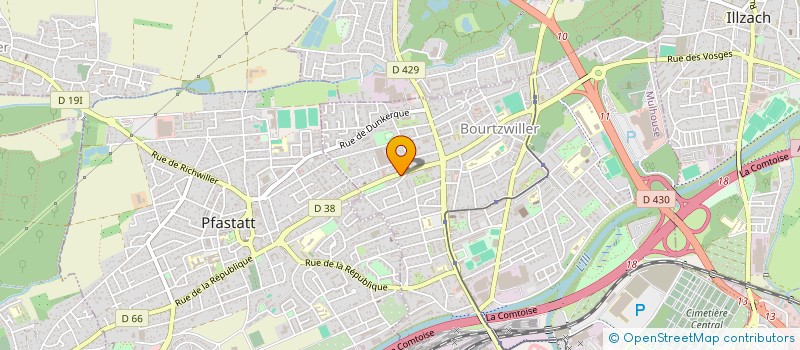 localisation de l'entreprise ROMAINS AUTOS  MULHOUSE