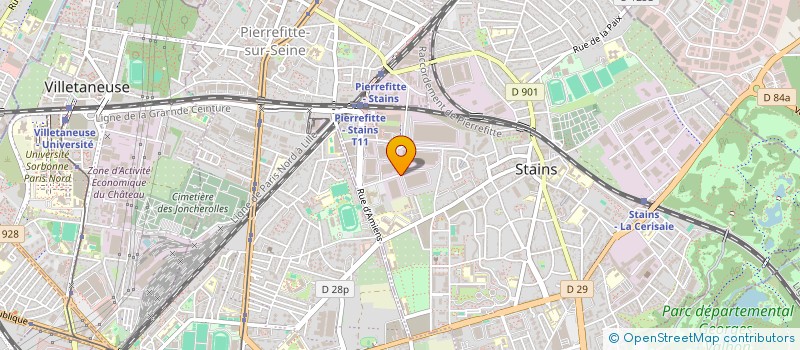 localisation de l'entreprise ROMAINVILLE 1  STAINS