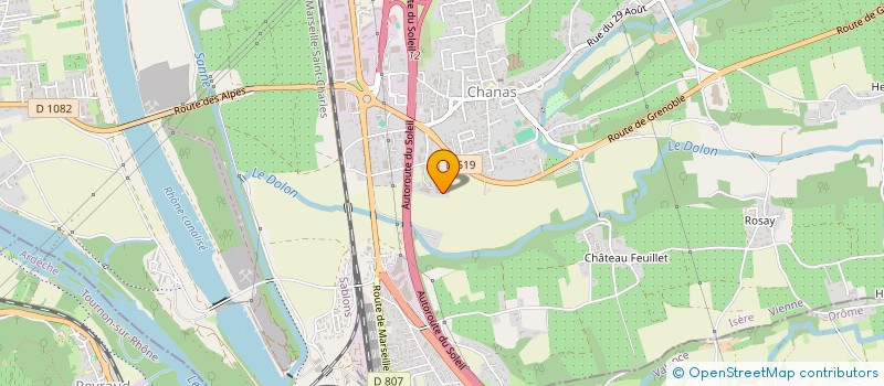 localisation de l'entreprise ROMAKE  CHANAS