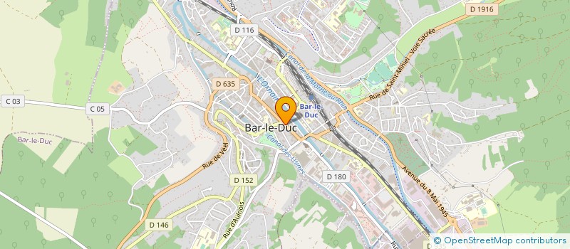 localisation de l'entreprise ROMAL à BAR-LE-DUC