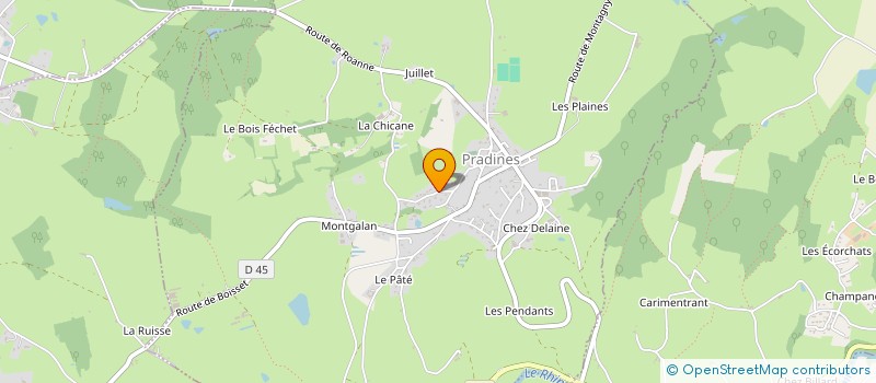 localisation de l'entreprise ROMALE  PRADINES