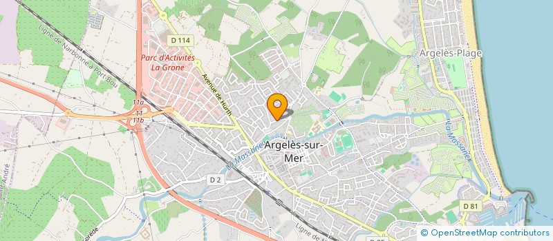 localisation de l'entreprise ROMALEX  ARGELES-SUR-MER