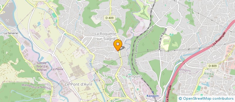 localisation de l'entreprise ROMALICE à LA ROQUETTE-SUR-SIAGNE