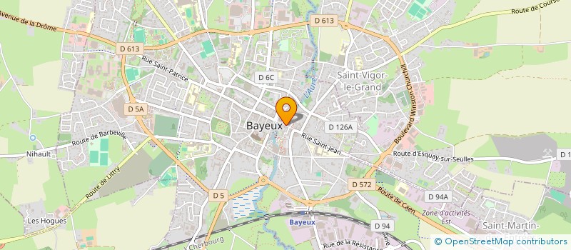 localisation de l'entreprise ROMALINE à BAYEUX