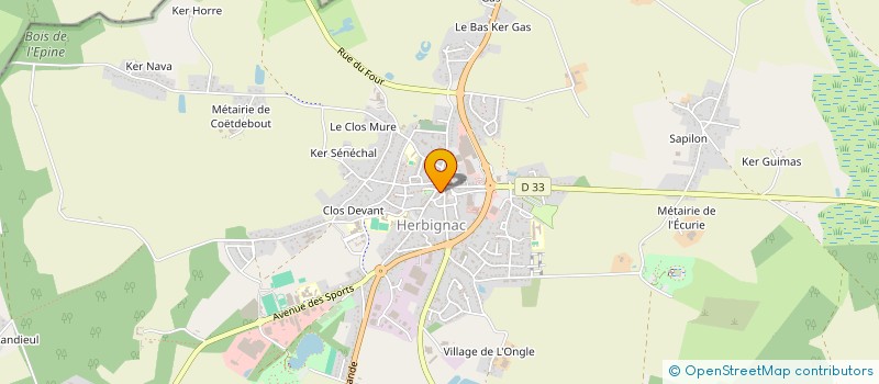 localisation de l'entreprise ROMALNO à HERBIGNAC