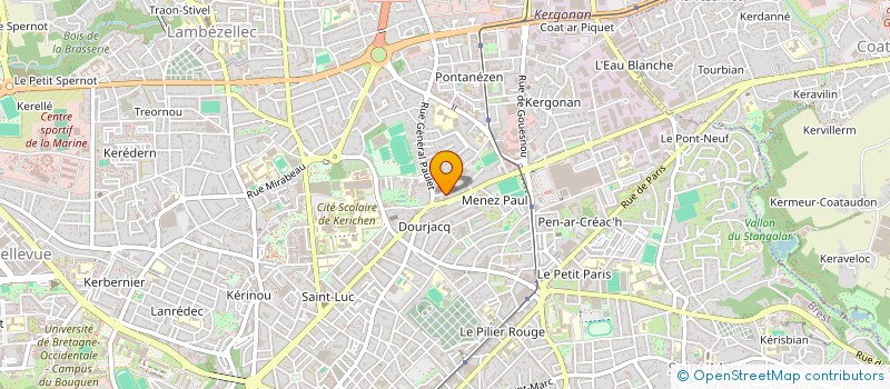 localisation de l'entreprise ROMALU à BREST