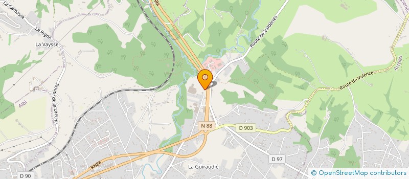 localisation de l'entreprise ROMAN  LESCURE-D'ALBIGEOIS