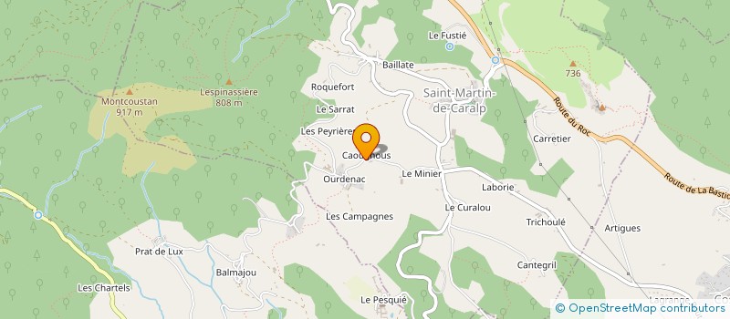 localisation de l'entreprise ROMAN à SAINT-MARTIN-DE-CARALP