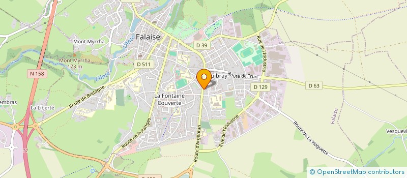 localisation de l'entreprise ROMAN BAT  FALAISE